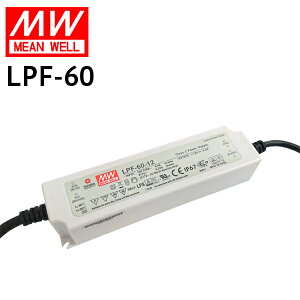 MEANWELLА LEDdjbg LPF-60 hvX`bNP[X IP67 12V/5A | 24V/2.5A O Ɩ/YƗp