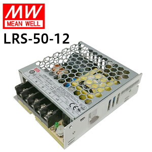 MEANWELL�А� AC/DC�d�����j�b�g LRS-50-12 �X�C�b�`���O�d�� 12V/4.2A �����p �Ɩ�/�Y�Ɨp