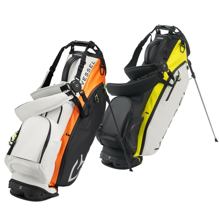 楽天市場】VESSEL Player3.0 Stand Bag SINGLE CITRINE/BK×Iridium 