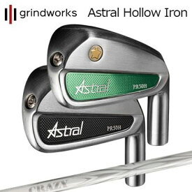 カスタムクラブ グラインドワークス アストラル ホロー アイアン クレイジー アロー アイアン(新デザイン)GRINDWORKS Astral Hollow Iron CRAZY ARROW IRON New Design6本セット(#6～#11)