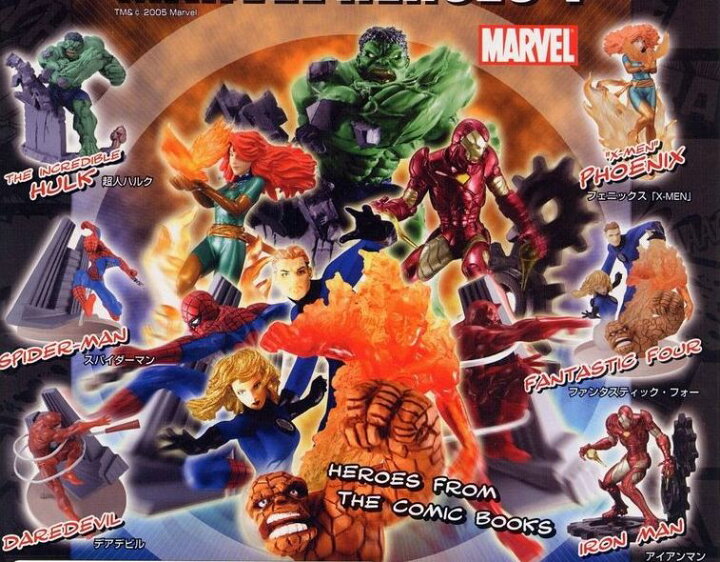 楽天市場】HG MARVEL HEROES 4 全6種セット マーベルヒーローズ : 御宅 