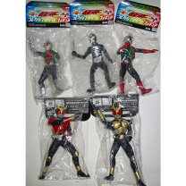 楽天市場】仮面ライダー 組立式dxソフビフィギュアの通販 平成仮面ライダー組立式ＤＸソフビフィギュア６種未組立