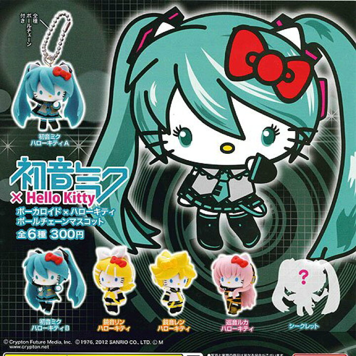 楽天市場】初音ミク×Hello Kitty ボーカロイド×ハローキティ ボール 