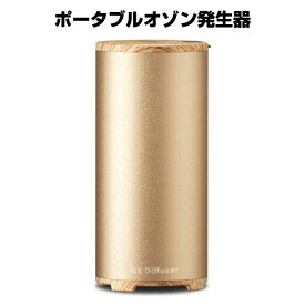 【アウトレット品】 GX・Diffuser ポータブルオゾン発生器 ゴールド オゾンクルーラー ミニ空気清浄機 脱臭機 USB充電 GX-C01 j3006