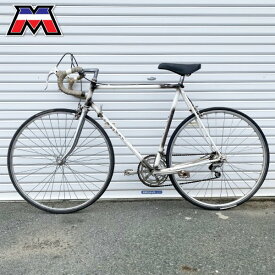 【輸入品】 MOTOBECANE ヴィンテージ自転車 ホワイト ロードバイク ドロップハンドル ヨーロッパ直輸入 c12