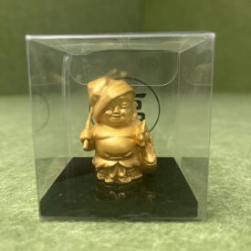 【アウトレット品】 高岡銅器 恵比寿像 4.5cm 金色 七福神 銅像 sp-028-49