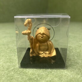 【アウトレット品】 高岡銅器 寿老人像 5cm 金色 七福神 銅像 sp-028-50