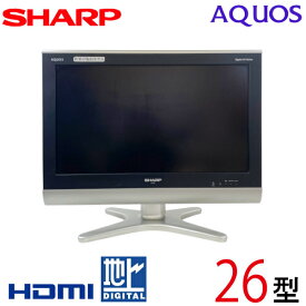 【中古】 SHARP シャープ AQUOS アクオス 液晶テレビ ハイビジョン 26型 26インチ 地デジ 2009年製 BS/CS LC-26E5 tv-07-01