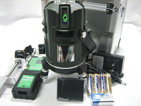 【限定品】テクノ プレミアム グリーンレーザー墨出し器 HGD9MG(マットグリーン) 本体・受光器付 1年保証付