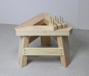 【専用木台付き】木製臼キネセット5合用(北海道の天然木使用)