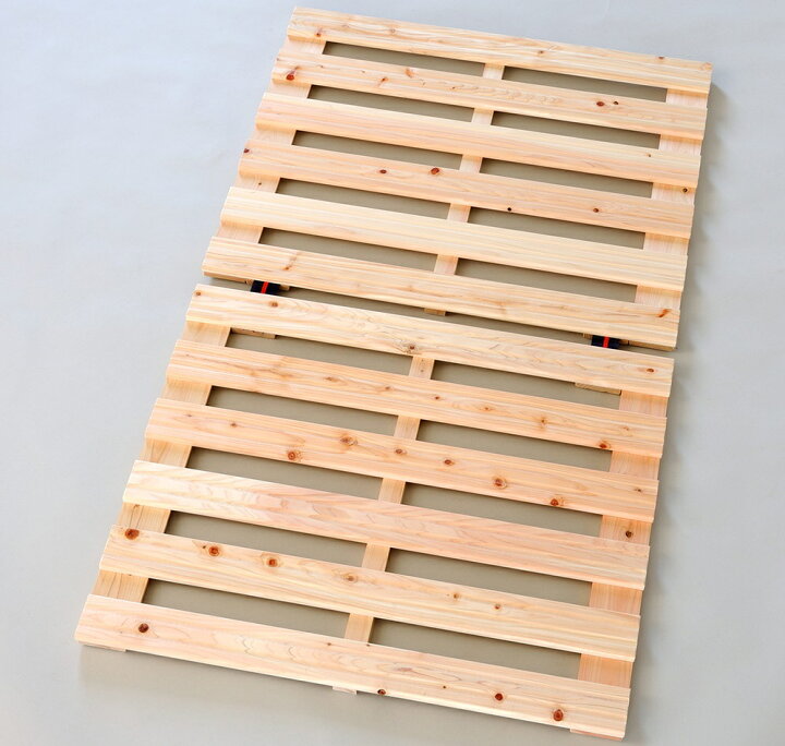 楽天市場】国産 ひのき すのこベッド ベビー用 70cm×120cm 二ツ折り 