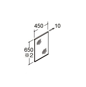 ~[Lrlbg t Ԍ450mm 650mm ƖȂ 1ʋiVv^Cvj~߃R[gȂ MNS-451N-F LIXIL INAXyz
