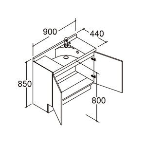 ʉϑ GX^ yNSV1N-90E5HYz Ԍ900mm {E ^Cv fo VOo[ R|^Cv LIXIL INAXyz