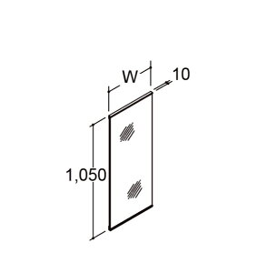 ★ミラー エスタ 間口450mm 高さ1050mm 1面鏡(シンプルタイプ)ロングミラー MNS-451NX 洗面 LIXIL INAX★【送料無料】