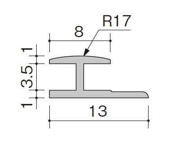 アイカ セラール 施工部材 アルミジョイナー 平目地 A形状 流行のアイテム ふるさと割 シルバー 2本入 ZK-1021A