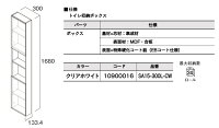 ★南海プライウッドサニタSanita洗面収納ボックスAタイプ壁厚サニタリー収納SASB-A-CW★【送料無料】