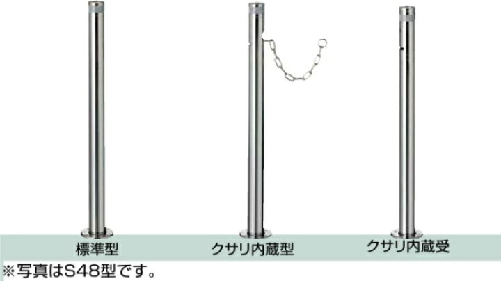 楽天市場 Lixil Toex スペースガード 車止め 取外し式 フタ付き 南京錠付き S型 ステンレス製 送料無料 建材アウトレットrico