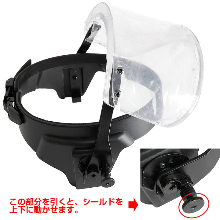 楽天市場】LI-2028タイプ 防弾バイザー ヘルメットシールド 肉厚22mm 