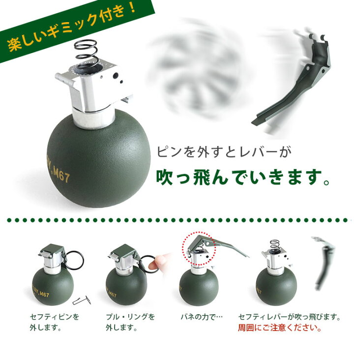 楽天市場】SHENKEL M67 グレネード 破片手榴弾(ダミー) モールシステム 