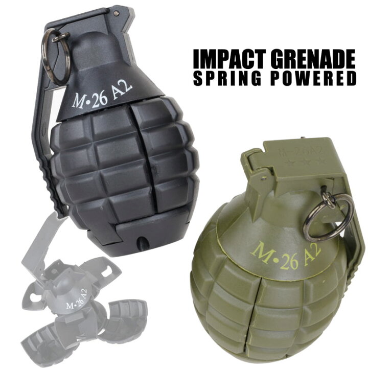 最新コレックション インパクトグレネード 手榴弾 サバイバルゲーム スプリング式 ミリタリー 装備