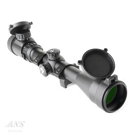 ANS Optical 3-9倍 可変ズーム 3-9x40 EGB ライフルスコープ 20mmレール 20mmレイル 1インチ ローマウントリング 付 スコープ スナイパー 電動ガン エアガン サバゲー サバイバルゲーム 装備 ドットサイト