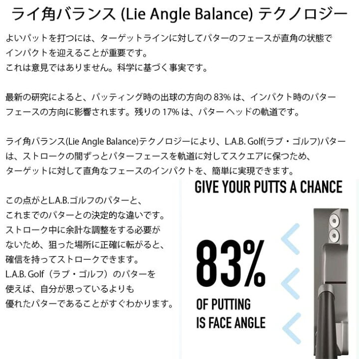 楽天市場】【精密調整済み！】L.A.B. GOLF ラブ・ゴルフ LINK.1 リンク 