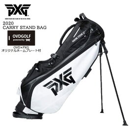 【PXGならOVDGOLF！】【ネームプレート付】【検品済】PXG 2020 CARRY STAND BAG キャリースタンドバッグ B-UGB7-EP スタンドキャディバッグ ブラックホワイト 口枠4分割