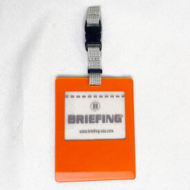 ブリーフィング BRIEFING ネームプレート 非売品 オレンジ ネームタグ 名札 刻印なし