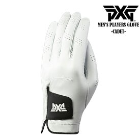 【PXGならOVDGOLF！】【メール便】【代引不可】PXG ピーエックスジー MEN'S PLAYERS GLOVE キャデットサイズ(指先短め) メンズ ホワイト 左手装着用 ゴルフグローブ 22-26cm 本革