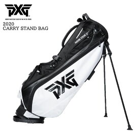 【PXGならOVDGOLF！】【検品済】PXG 2020 CARRY STAND BAG キャリースタンドバッグ B-UGB7-EP スタンドキャディバッグ ブラックホワイト 口枠4分割 ネームプレート無し