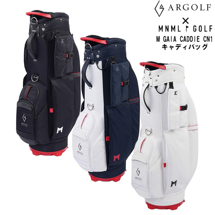 楽天市場】ARGOLF×MNML GOLF コラボ キャディバッグ M GAIA CADDIE CN1 