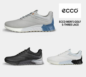 【おまけ付】エコー ECCO MEN'S GOLF S-THREE LACE メンズ ゴルフ スパイクレスシューズ【GORE-TEX搭載】