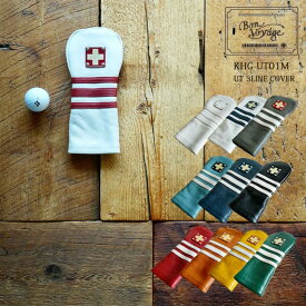 【入荷しました】【メール便】木の庄帆布 kinoshoTRANSIT 総革 ユーティリティヘッドカバー THREE LINE KHG-UT01M 2023年モデル