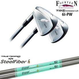 【工房カスタム】 TB-5 FORGED LEFT（左用）アイアン5本set[6P]フォーティーンFOURTEEN スチールファイバーh(パラレル) SteelFiberTRUE TEMPER