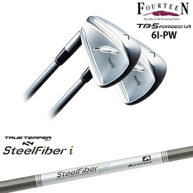 【工房カスタム】 TB-5 FORGED LEFT（左用）アイアン5本set[6P]フォーティーンFOURTEEN スチールファイバーi(テーパー) SteelFiberTRUE TEMPER