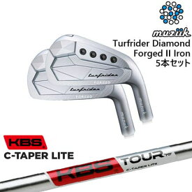 【工房カスタム】TurfRider Diamond Forged II アイアン5本set(6-P)[6P]ムジークMUZIIK KBS C-TAPER LITE シーテーパー ライト