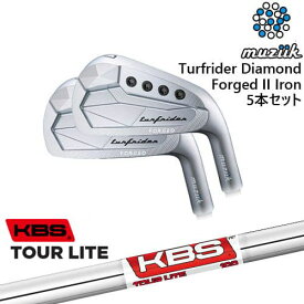 【工房カスタム】TurfRider Diamond Forged II アイアン5本set(6-P)[6P]ムジークMUZIIK KBS TOUR LITE