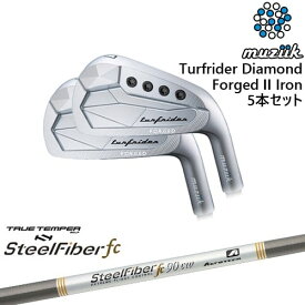 【工房カスタム】TurfRider Diamond Forged II アイアン5本set(6-P)[6P]ムジークMUZIIK スチールファイバーfc(パラレル) SteelFiberTRUE TEMPER