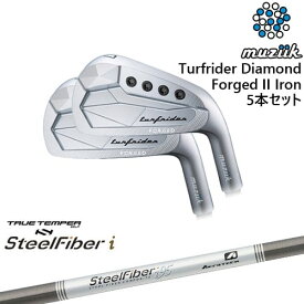 【工房カスタム】TurfRider Diamond Forged II アイアン5本set(6-P)[6P]ムジークMUZIIK スチールファイバーi(パラレル) SteelFiberTRUE TEMPER