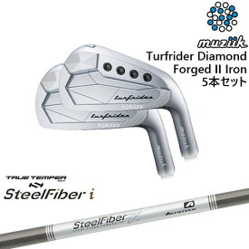 【工房カスタム】TurfRider Diamond Forged II アイアン5本set(6-P)[6P]ムジークMUZIIK スチールファイバーi(テーパー) SteelFiberTRUE TEMPER