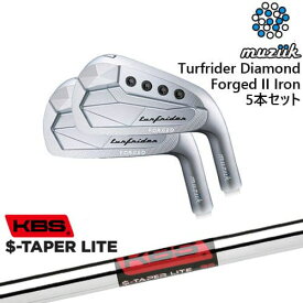 【工房カスタム】TurfRider Diamond Forged II アイアン5本set(6-P)[6P]ムジークMUZIIK KBS $-TAPER LITE ( エステーパー ライト )