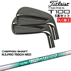 【OVDオリジナル】タイトリスト T100 アイアン6本set(5I-PW) DLC仕上げ[5P]タイトリストTitleist N.S.PRO 750GH neo 日本シャフト
