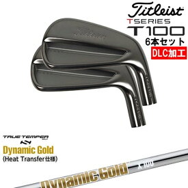 【OVDオリジナル】タイトリスト T100 アイアン6本set(5I-PW) DLC仕上げ[5P]タイトリストTitleist DynamicGoldHT ダイナミックゴールドTRUE TEMPER