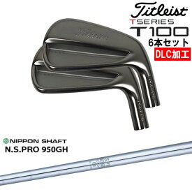 【OVDオリジナル】タイトリスト T100 アイアン6本set(5I-PW) DLC仕上げ[5P]タイトリストTitleist N.S.PRO 950GH 日本シャフト