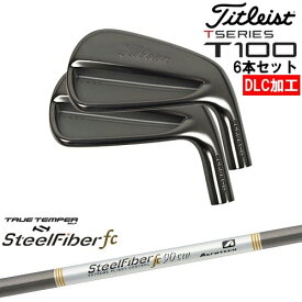 【OVDオリジナル】タイトリスト T100 アイアン6本set(5I-PW) DLC仕上げ[5P]タイトリストTitleist スチールファイバーfc(テーパー) SteelFiberTRUE TEMPER