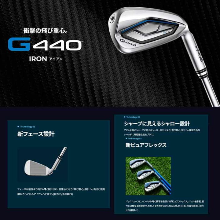 楽天市場】【在庫品即納】ピン G440 アイアン 6-9PW 5本セット IR 