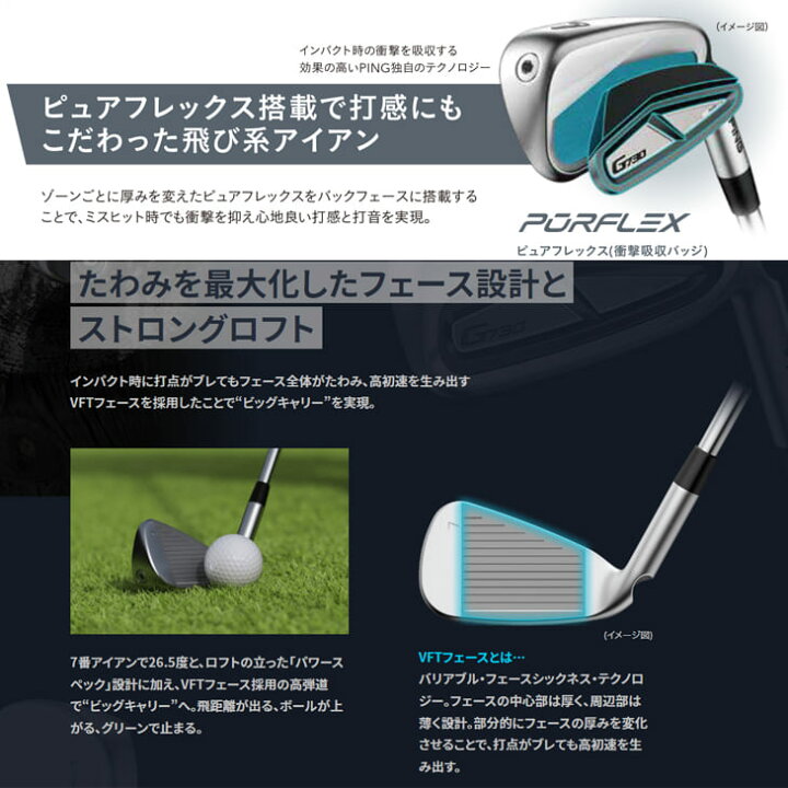 楽天市場】ピン G730 アイアン 7-9PW UW 5本セット/NS PRO 750GH NEO S 