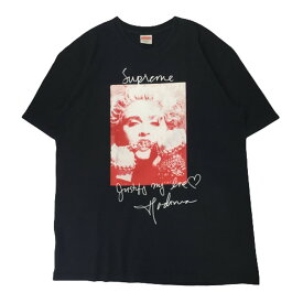 【中古】Supreme シュプリーム Tシャツ Madonna Tee 18AW マドンナ ネイビー NAVY 紺 半袖 M 【A2】
