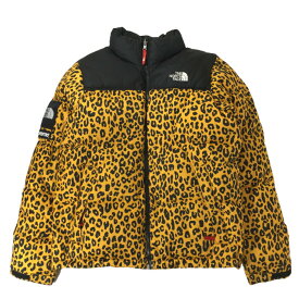 【中古】Supreme シュプリーム THE NORTH FACE Leopard Nuptse Down Jacket レオパード ヌプシ ダウン ジャケット 国内正規品 M【A3】
