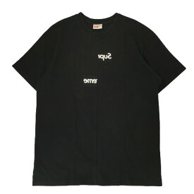 【中古】Supreme シュプリーム コムデ ギャルソン Tシャツ COMME des GARCONS SHIRT Split Box Logo Tee スプリット ボックスロゴ 半袖 L 【A2】